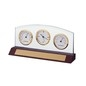 Bulova Weston Clock w/ Thermometer & Hygrometer